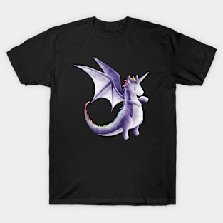 Kawaii Unicorn Dragon - Without Background T-Shirt